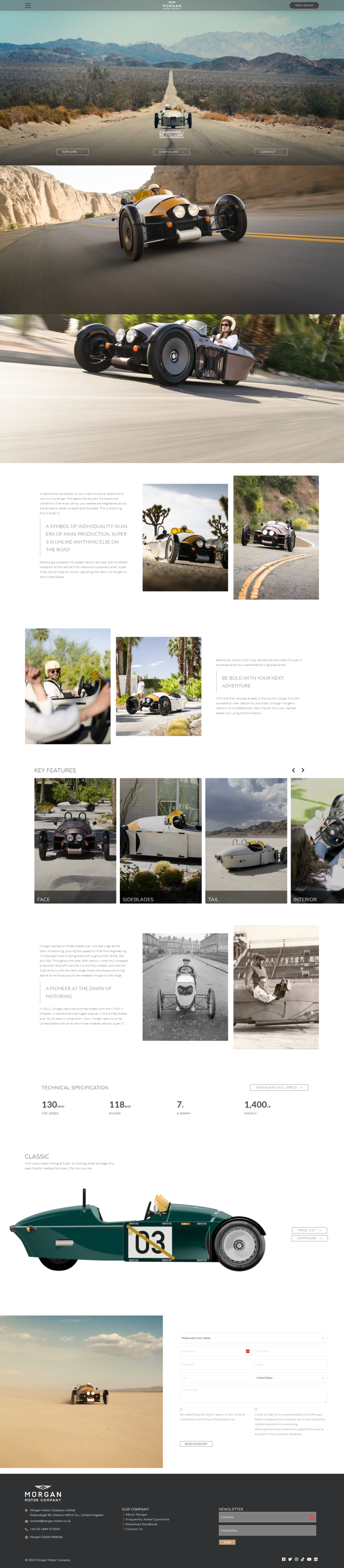 Morgan Motor US Screenshot